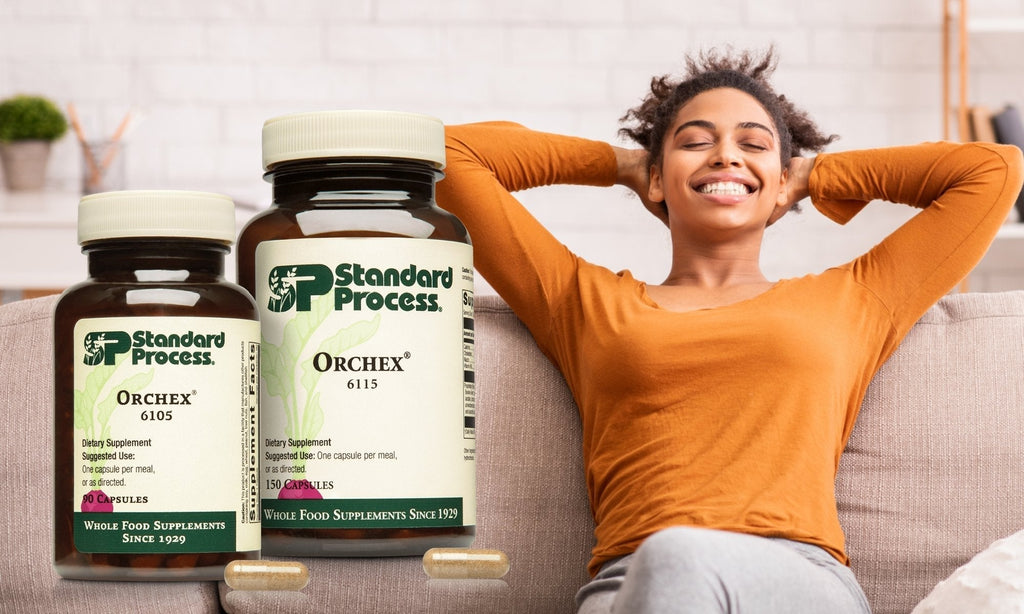 Standard Process Orchex® Capsules | Calm Your Nerves NaturallyDairy Free, Dr. Candy Akers, Men's Health, Standard Process, Stress & Anxiety