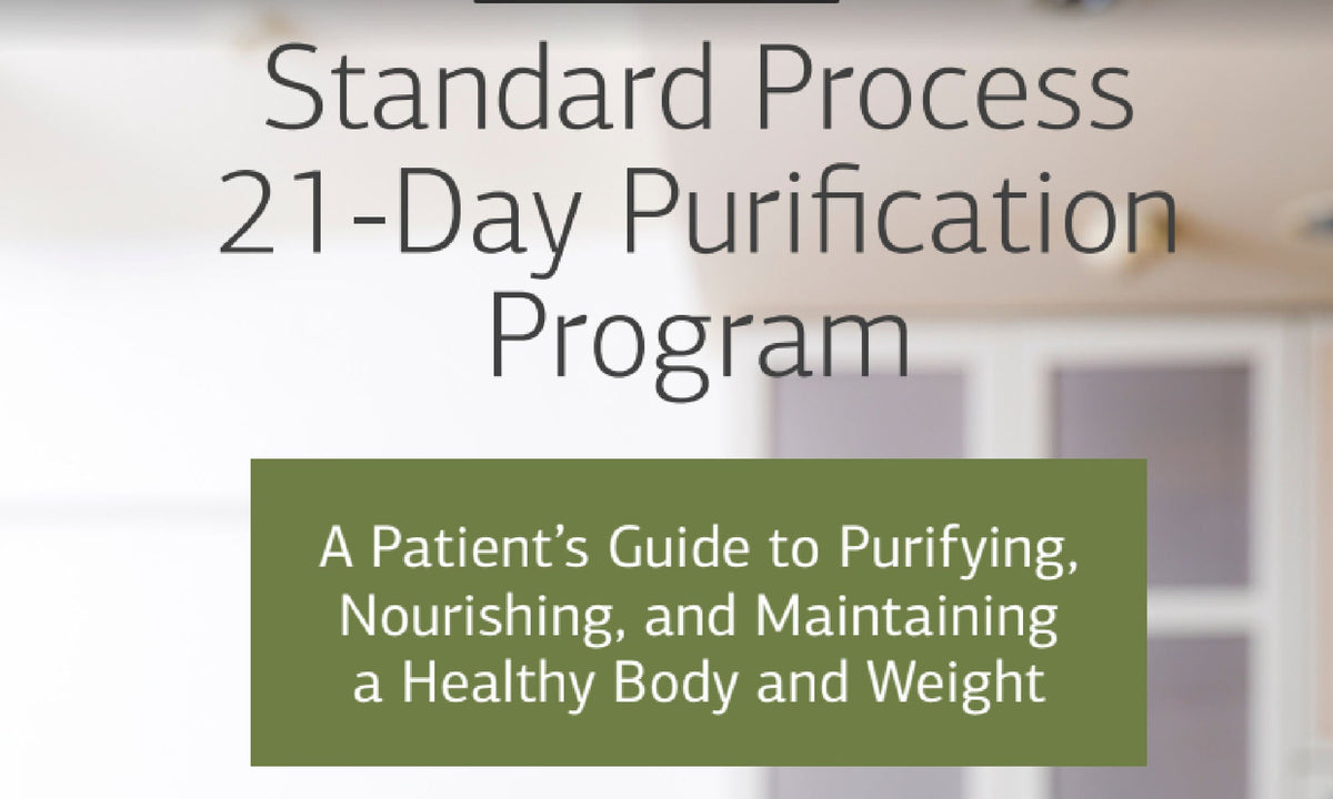 Standard Process Purification Program Guide 74pg Book (With Recipes