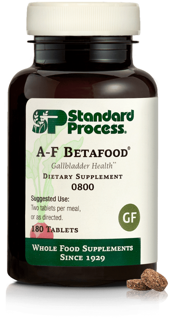 Standard Process Inc Vitamins & Supplements A-F Betafood®, 180 Tablets