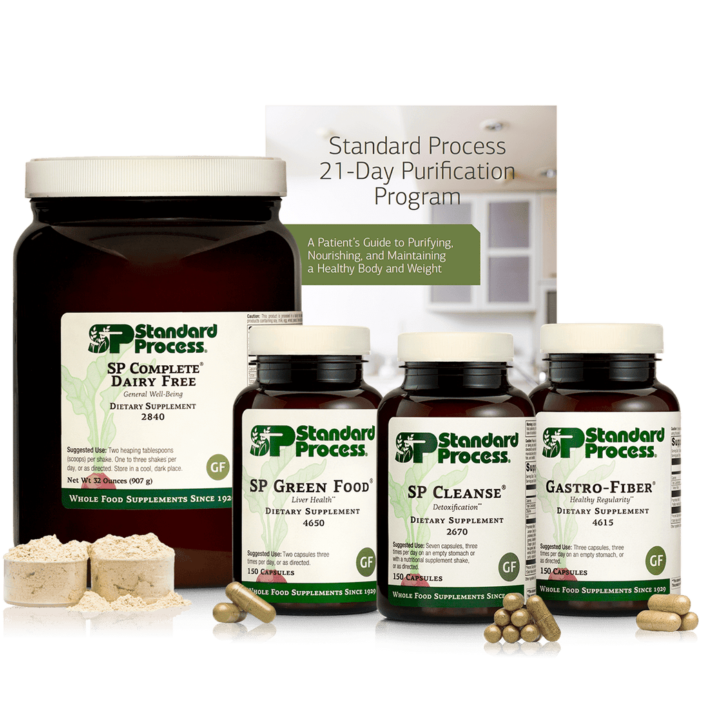 Standard Process Inc Purification Kits_Vitamins & Supplements Purification Product Kit with SP Complete® Dairy Free and Gastro-Fiber®, 1 Kit With SP Complete Dairy Free and Gastro-Fiber