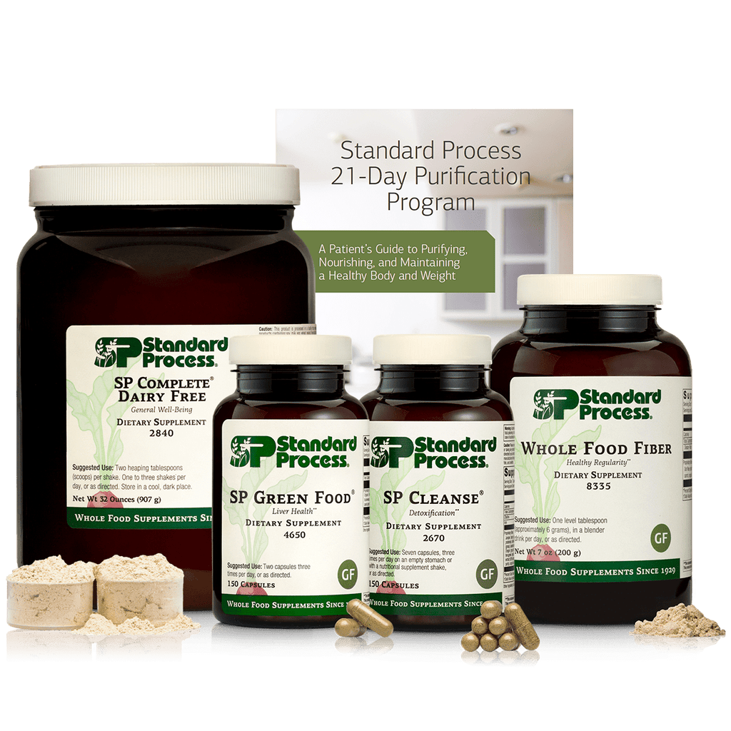 Standard Process Inc Purification Kits_Vitamins & Supplements Purification Product Kit with SP Complete® Dairy Free and Whole Food Fiber, SP Complete Dairy Free and Whole Food Fiber