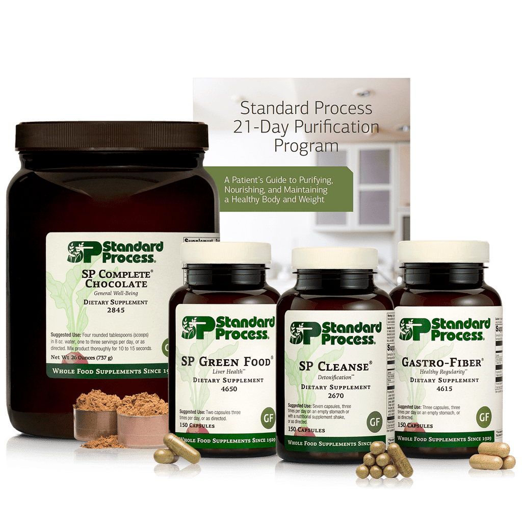 Standard Process Inc Purification Kits_Vitamins & Supplements Purification Product Kit with SP Complete® Chocolate and Gastro-Fiber®, 1 Kit with SP Complete Chocolate and Gastro-Fiber