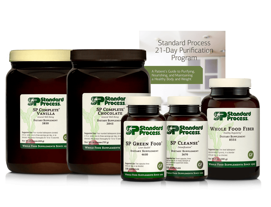 Standard Process Inc Purification Product Kit, 1 Kit with SP Complete® Chocolate, SP Complete® Vanilla & Whole Food Fiber