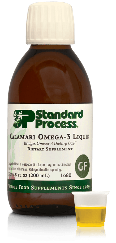 Standard Process Inc Vitamins & Supplements Calamari Omega-3 Liquid, 200 mL (6.8 fl oz)