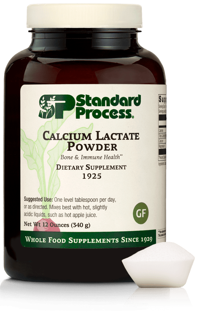 Standard Process Inc Vitamins & Supplements Calcium Lactate Powder, 12 oz (340 g)