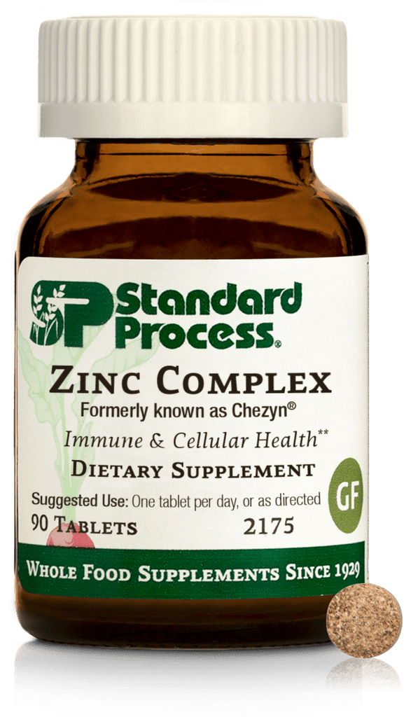 Standard Process Inc Vitamins & Supplements Zinc Complex, formerly known as Chezyn®, 90 Tablets