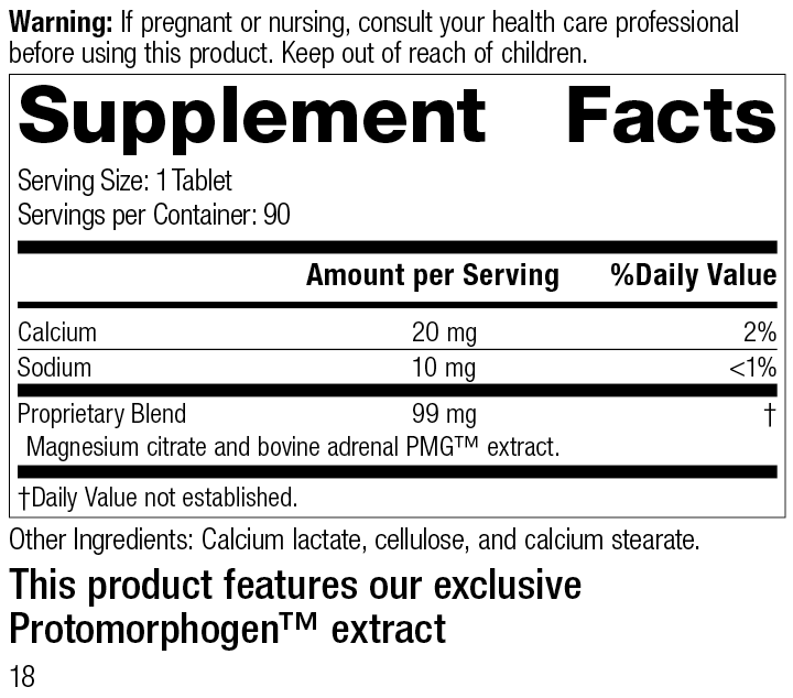 Standard Process Inc Vitamins & Supplements Drenatrophin PMG®, 90 Tablets