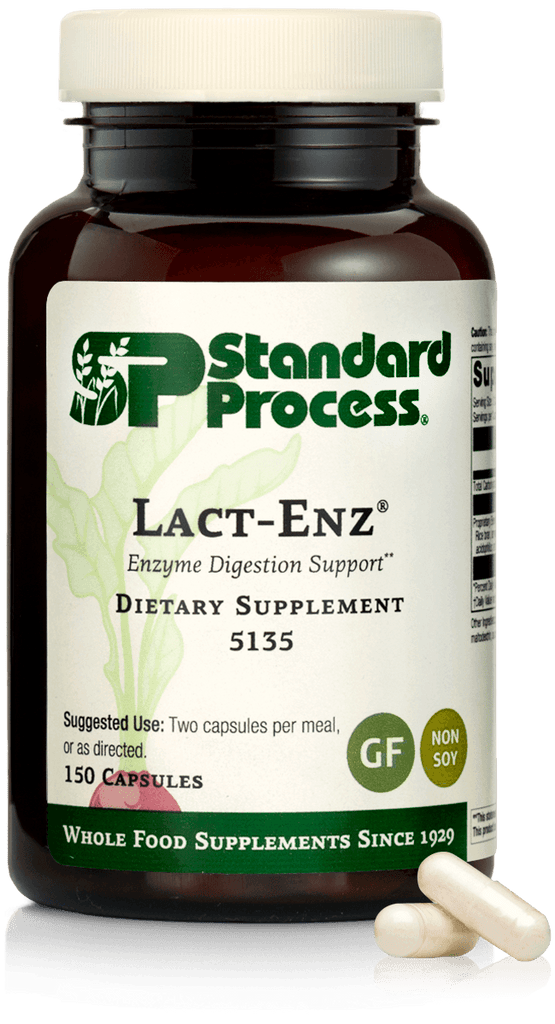 Standard Process Inc Vitamins & Supplements Lact-Enz®, 150 Capsules