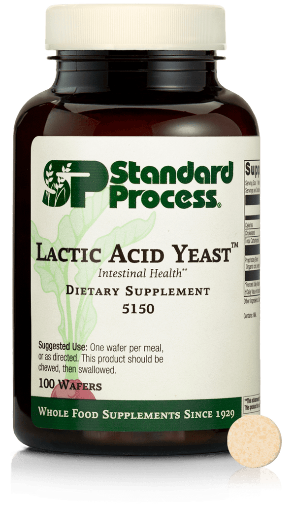 Standard Process Inc Vitamins & Supplements Lactic Acid Yeast™, 100 Wafers
