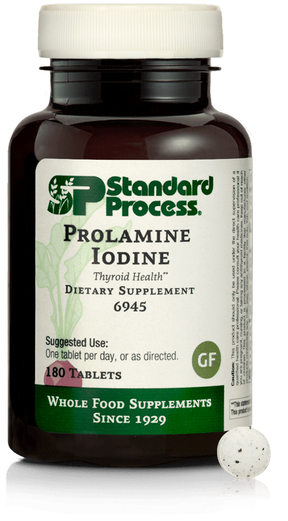 Standard Process Inc Vitamins & Supplements Prolamine Iodine, 180 Tablets