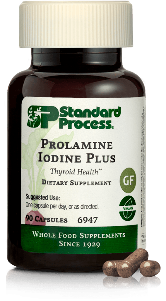 Standard Process Inc Vitamins & Supplements Prolamine Iodine Plus, 90 Capsules