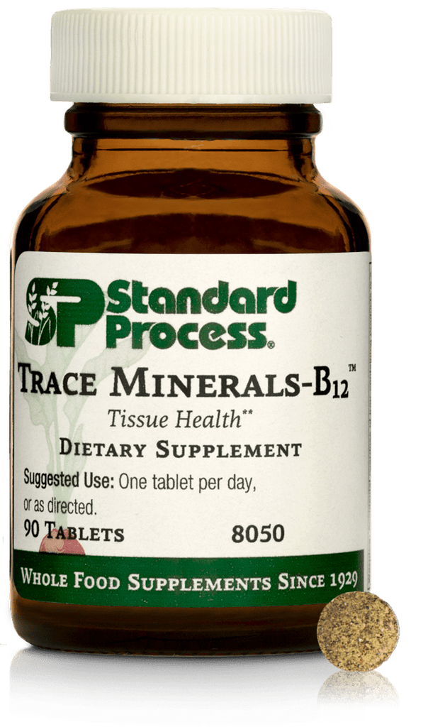 Standard Process Inc Vitamins & Supplements Trace Minerals-B12™, 90 Tablets