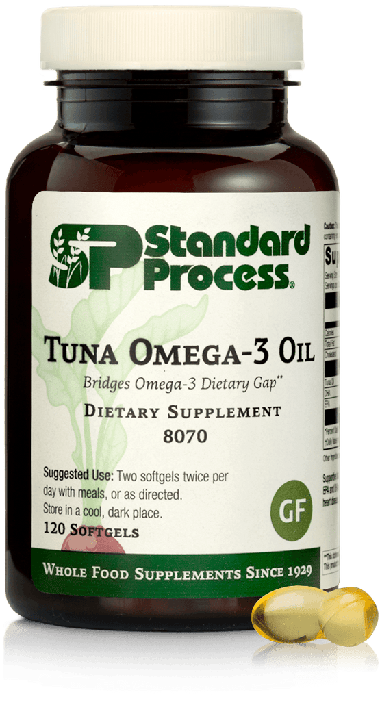 Standard Process Inc Vitamins & Supplements Tuna Omega-3 Oil, 120 Softgels