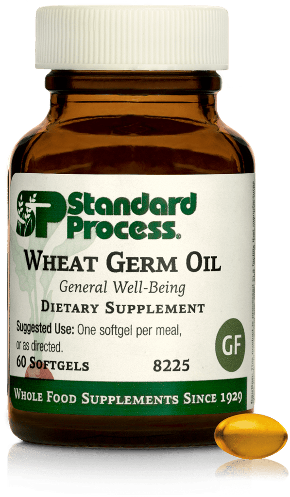 Standard Process Inc Vitamins & Supplements Wheat Germ Oil, 60 Softgels