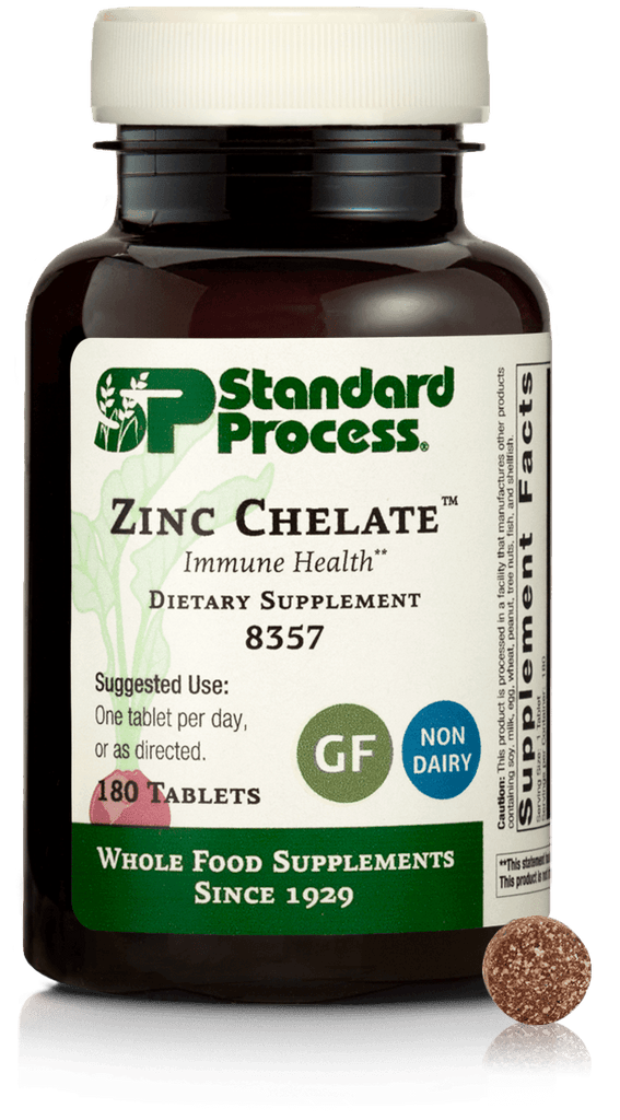 Standard Process Inc Vitamins & Supplements Zinc Chelate™, 180 Tablets