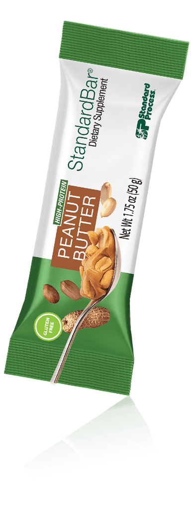 Standard Process Inc Vitamins & Supplements StandardBar®-Peanut Butter, 18 1.75 oz. (50 g) Bars