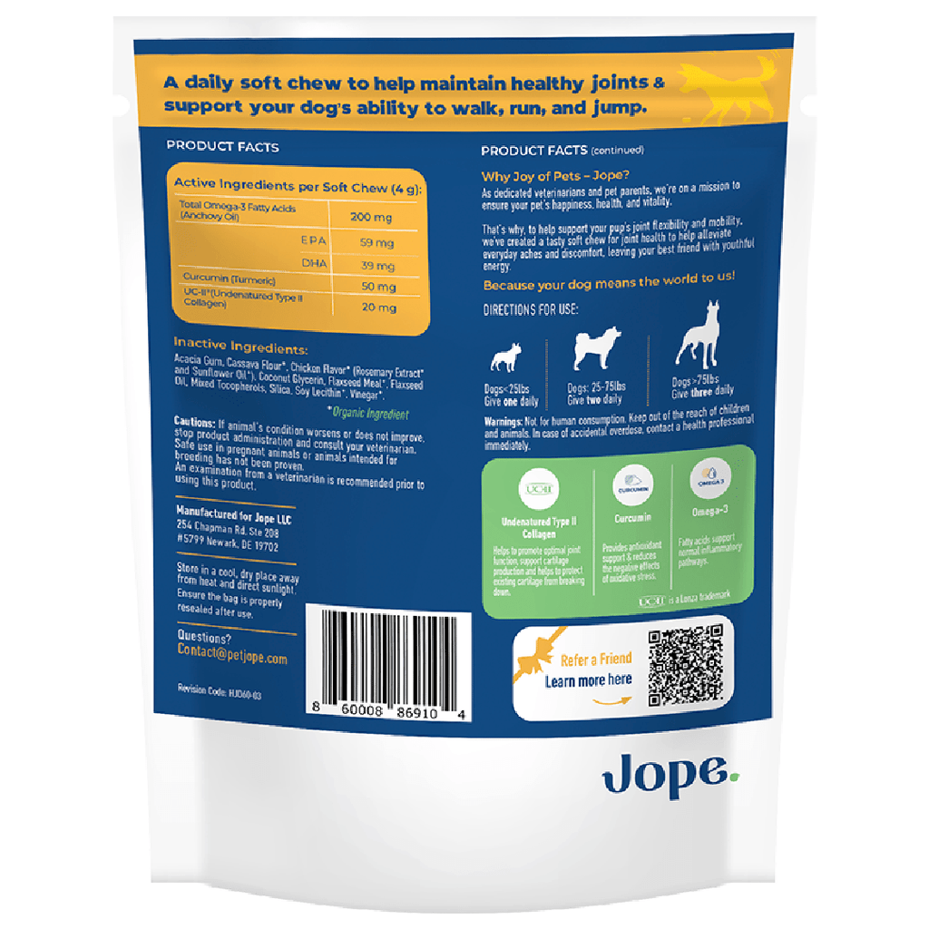 Jope Joint Supplement For Dogs- 59% Better Than Glucosamine  Journeys Holistic Life   