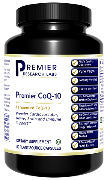 CoQ-10, Premier - 100% Natural CoQ-10 - Heart & Brain - PRLabs All Products A-Z PRLabs   