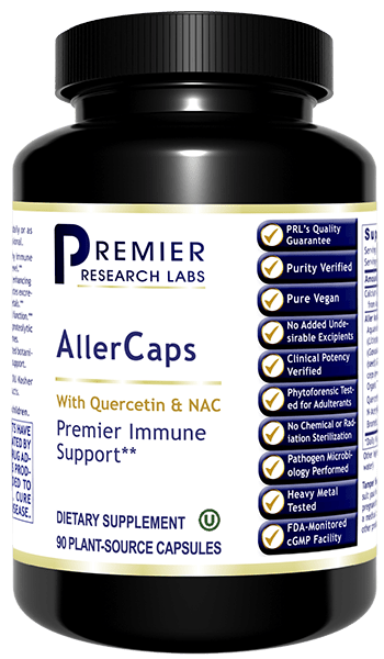 AllerCaps- Immune Support w/ Quercetin & NAC- Premier Allergy Support All Products A-Z (Temp) PRLabs   
