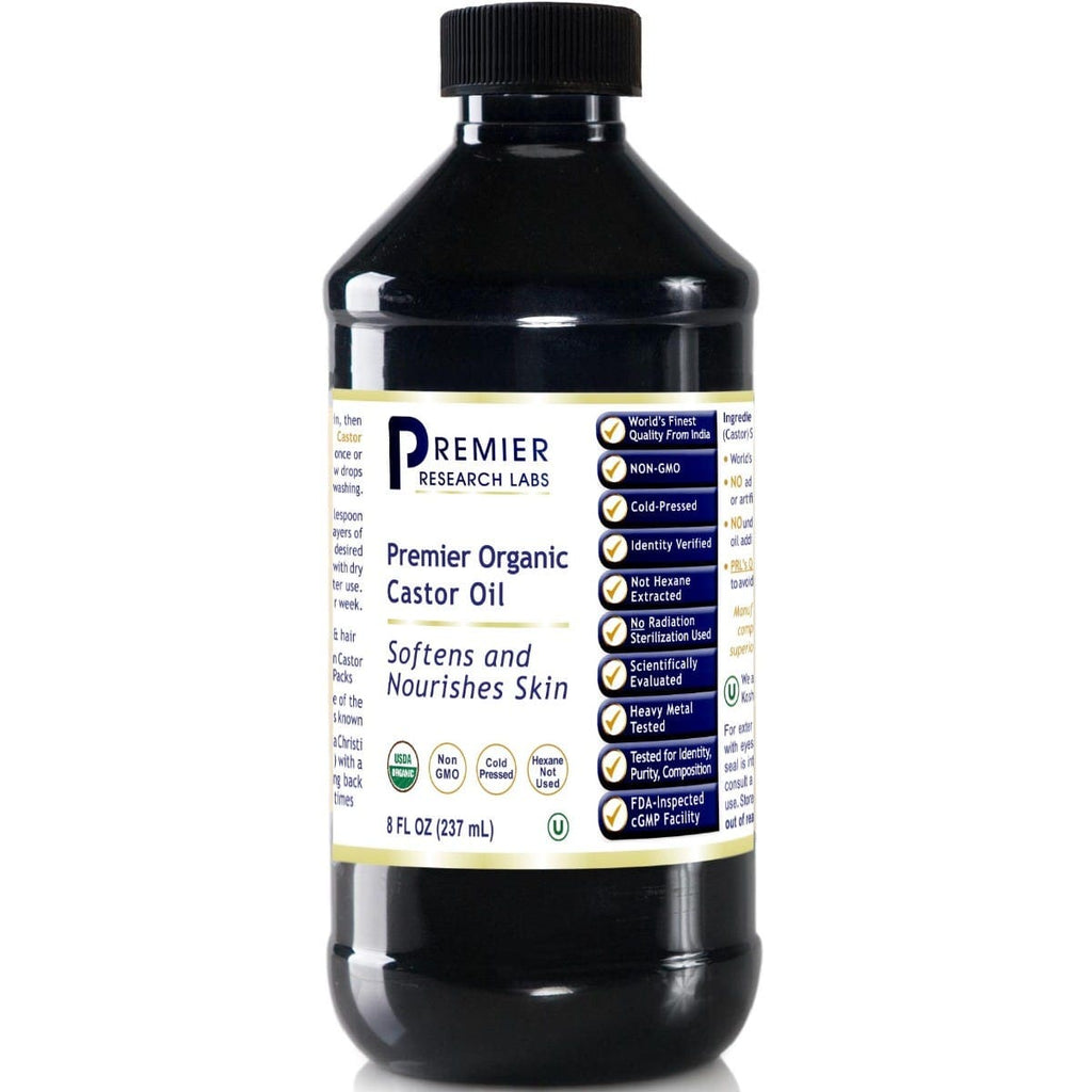 Organic Castor Oil, Premier -  Nourish and Cleanse Your Skin Naturally - PRLabs All Products A-Z (Temp) PRLabs   