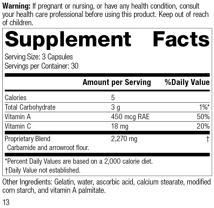 Standard Process Inc Vitamins & Supplements 90 Capsules A-C Carbamide®, 90 Capsules