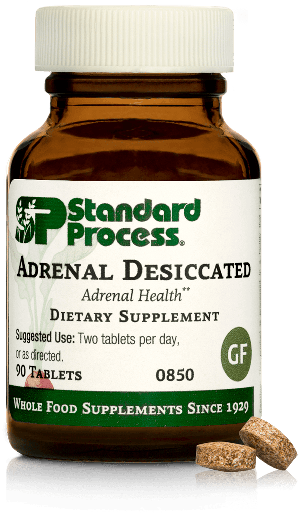Standard Process Inc Vitamins & Supplements 90 Tablets Adrenal Desiccated, 90 Tablets