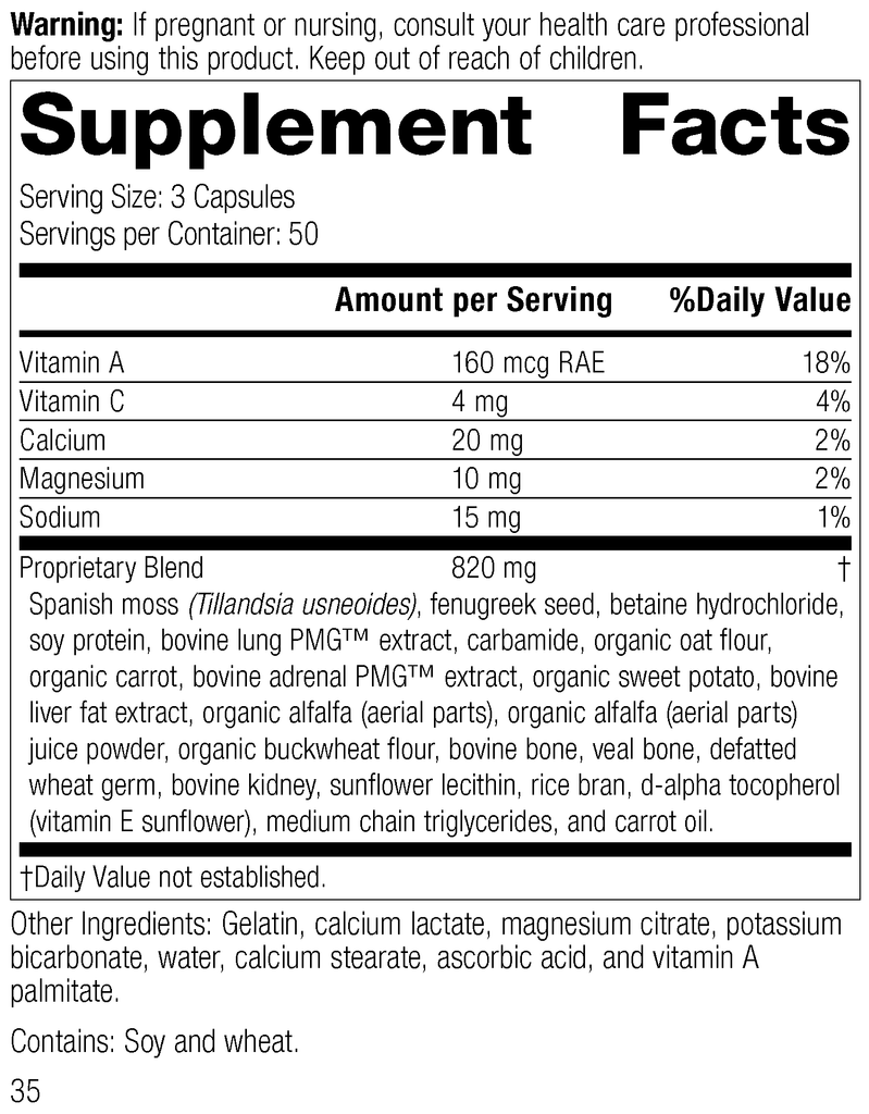 Standard Process Inc Vitamins & Supplements Allerplex®, 150 Capsules