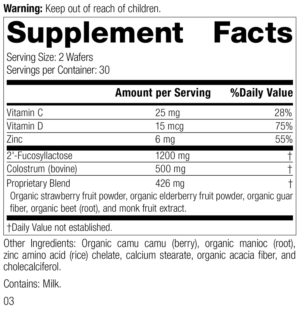 Standard Process Inc 60 Wafers SP Children's™ Immune, 60 Wafers