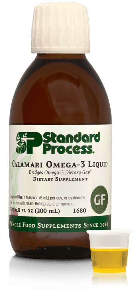 Standard Process Inc Vitamins & Supplements 200 mL (6.8 fl oz) Calamari Omega-3 Liquid, 200 mL (6.8 fl oz)