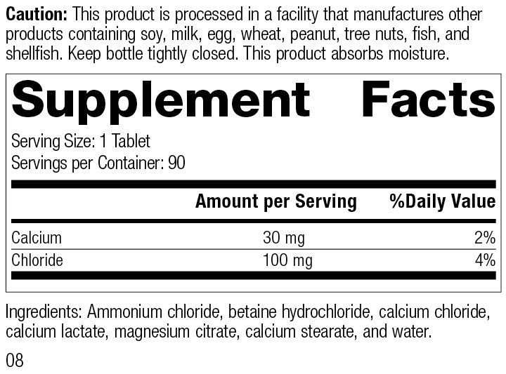 Standard Process Inc Vitamins & Supplements Cal-Amo®, 90 Tablets