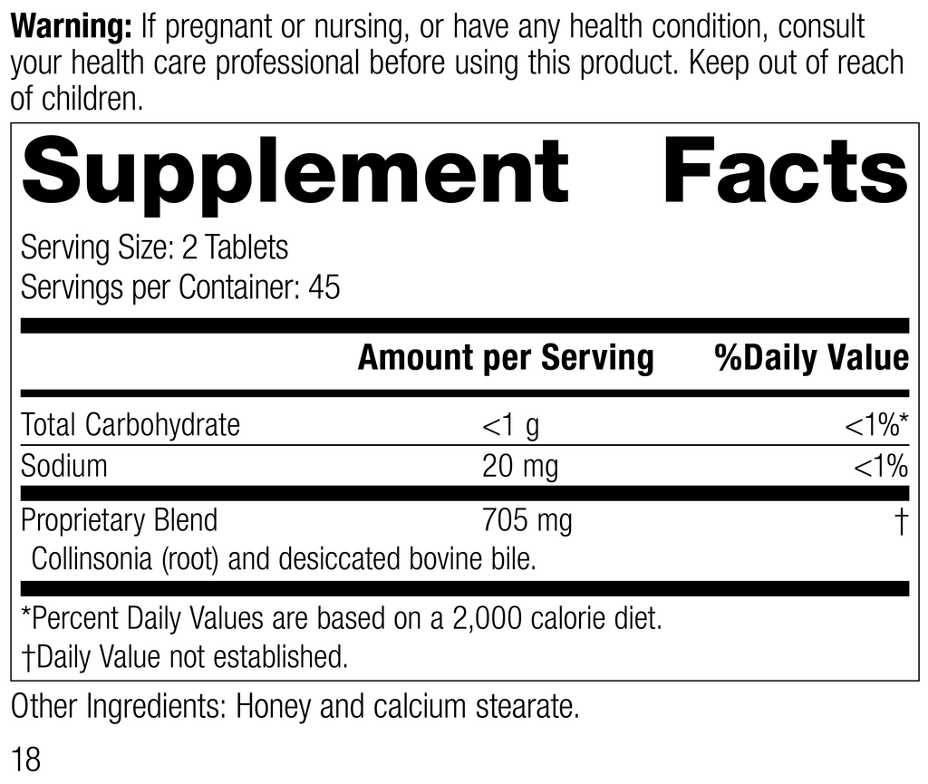 Standard Process Inc Vitamins & Supplements 90 Tablets Cholacol®, 90 Tablets