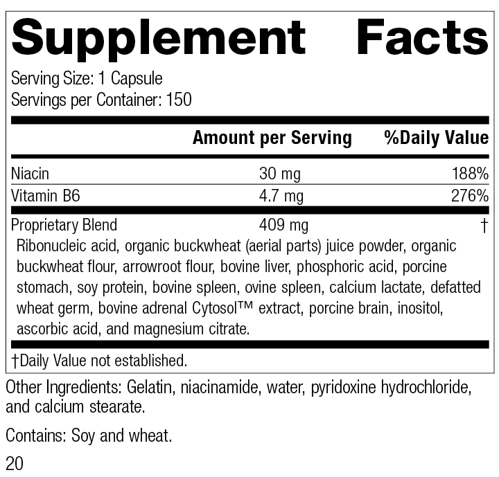 Standard Process Inc Vitamins & Supplements Circuplex®, 150 Capsules