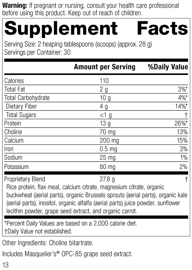 Standard Process Inc Vitamins & Supplements 2 lbs (907 g) SP Complete® Dairy Free, 32 oz (907 g)