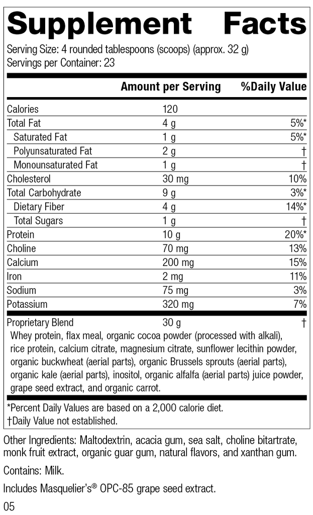 Standard Process Inc Vitamins & Supplements 26 oz (737 g) SP Complete® Chocolate, 26 oz (737 g)