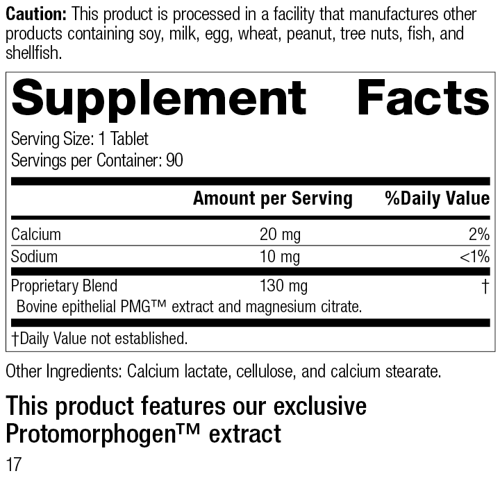 Standard Process Inc Vitamins & Supplements Dermatrophin PMG®, 90 Tablets