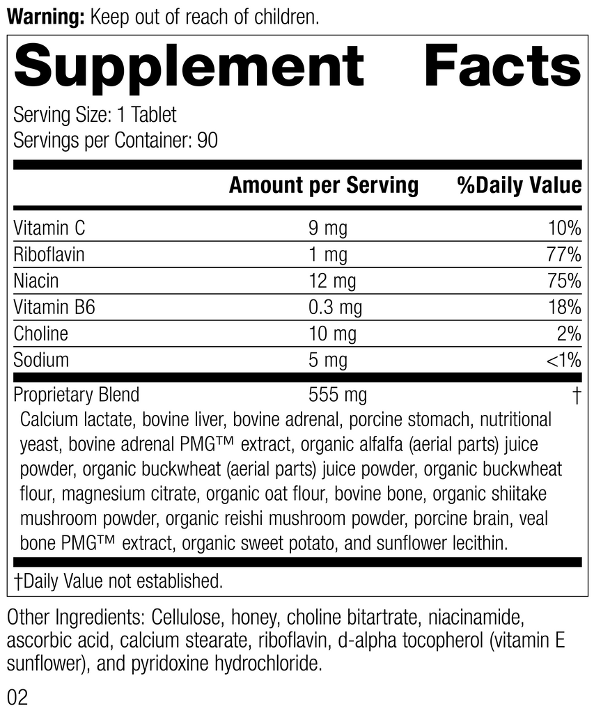 Standard Process Inc 90 Tablets Drenamin®, 90 Tablets