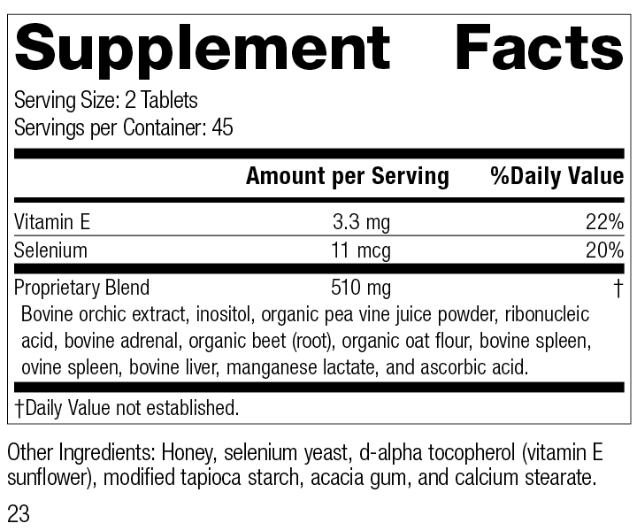 Standard Process Inc Vitamins & Supplements 90 Tablets Cataplex® E, 90 Tablets
