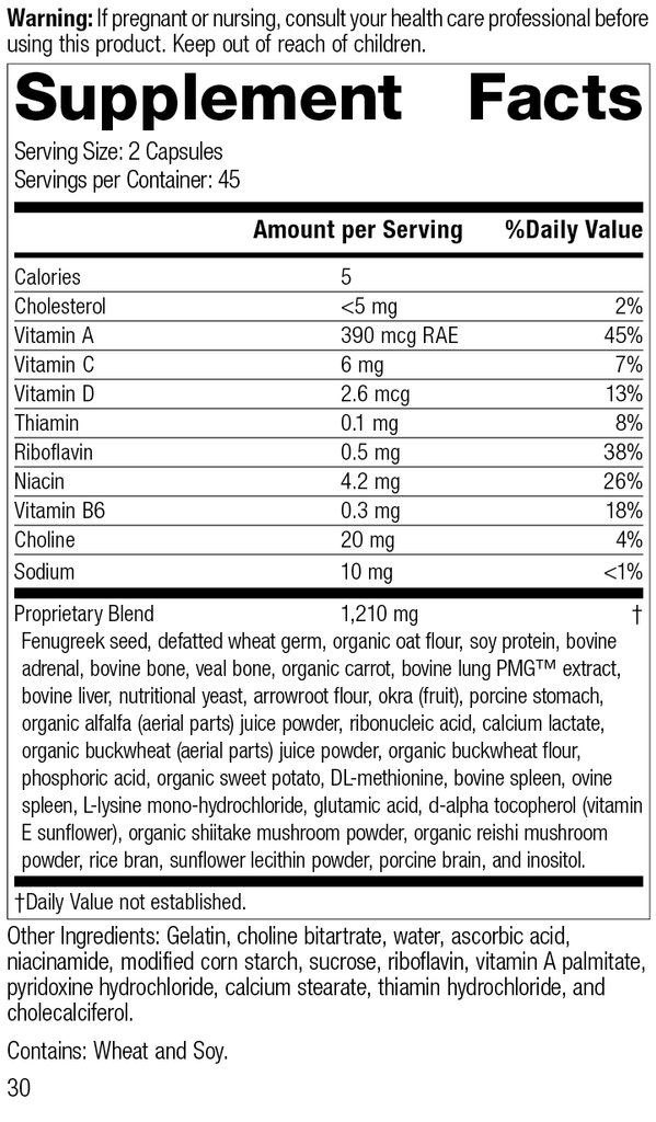 Standard Process Inc Vitamins & Supplements Emphaplex®, 90 Capsules