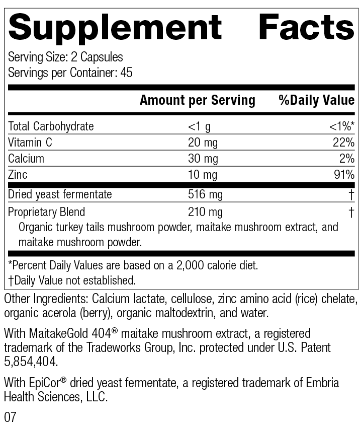 Standard Process Inc Vitamins & Supplements Epimune Complex, 90 Capsules