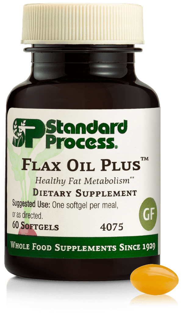 Standard Process Inc Vitamins & Supplements Flax Oil Plus™, 60 Softgels