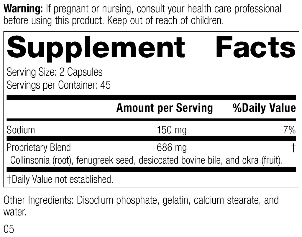 Standard Process Inc Vitamins & Supplements Fen-Cho®, 90 Capsules