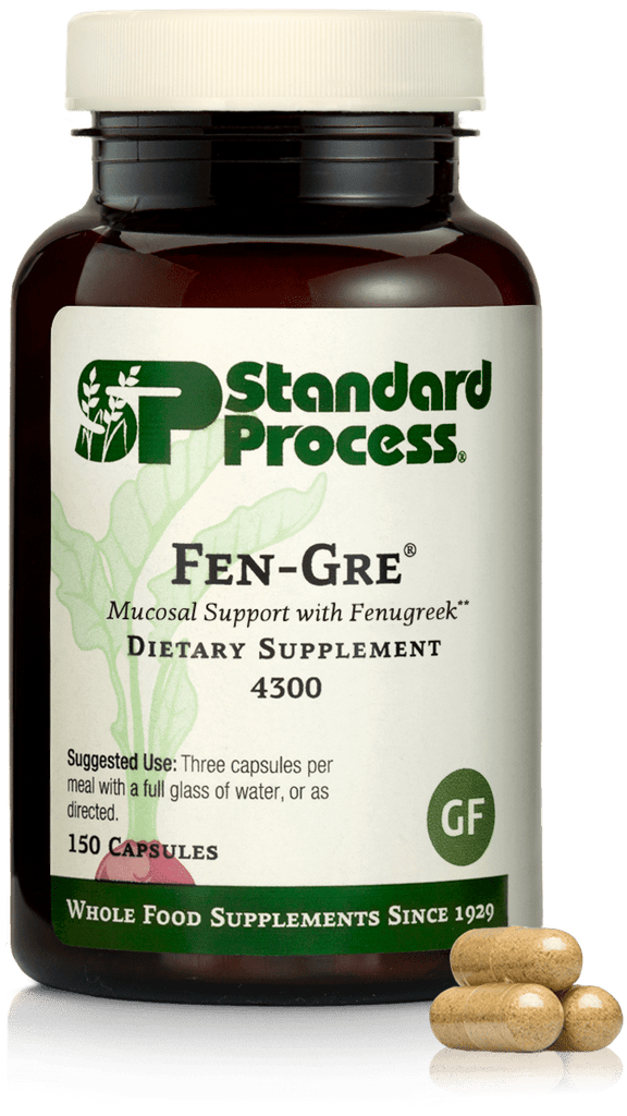 Standard Process Inc Vitamins & Supplements Fen-Gre®, 150 Capsules