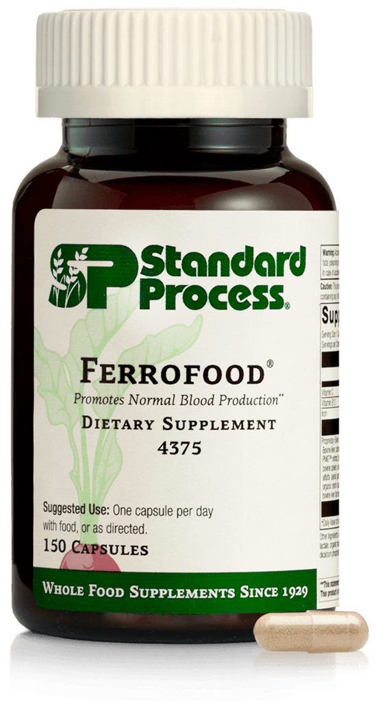 Standard Process Inc Vitamins & Supplements 150 Capsules Ferrofood®, 150 Capsules