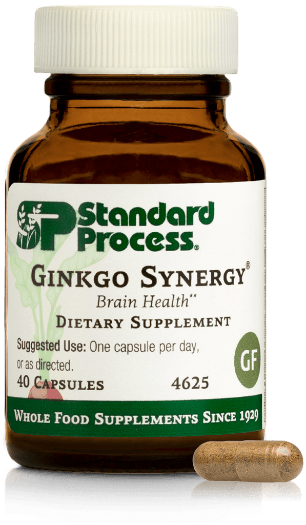 Standard Process Inc Vitamins & Supplements Ginkgo Synergy®, 40 Capsules