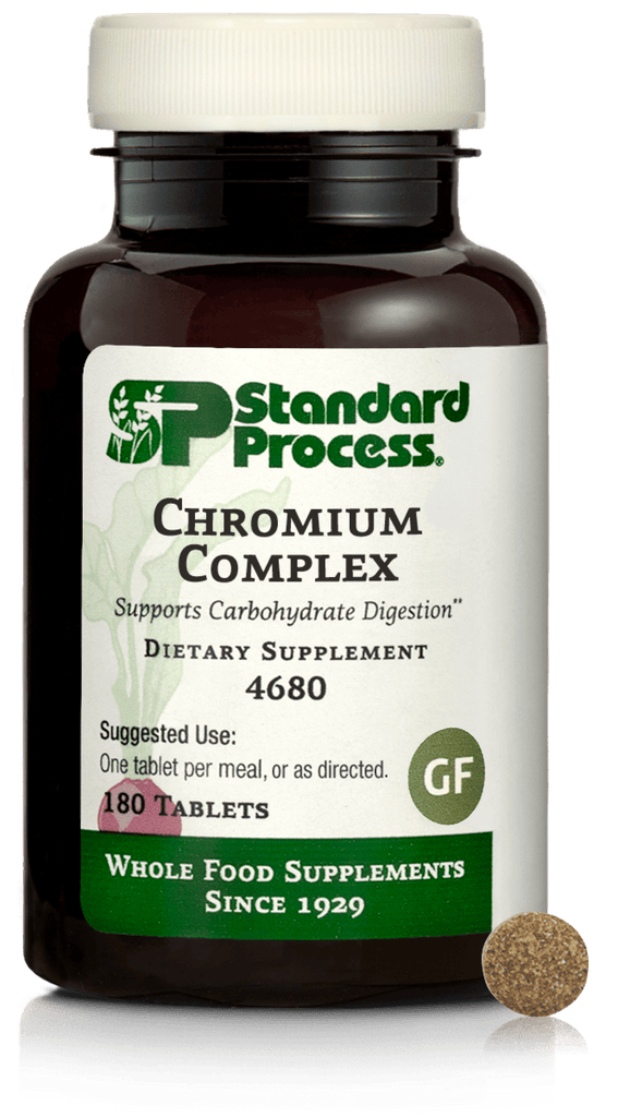 Standard Process Inc Vitamins & Supplements 180 Tablets Chromium Complex, 180 Tablets