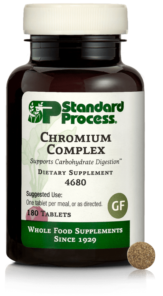 Standard Process Inc Vitamins & Supplements 180 Tablets Chromium Complex, 180 Tablets