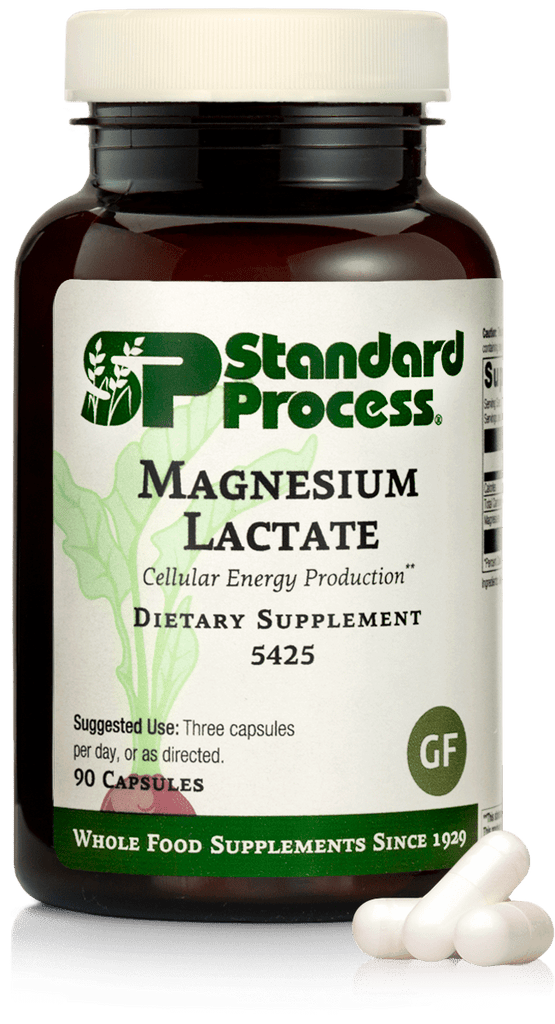 Standard Process Inc Vitamins & Supplements 90 Capsules Magnesium Lactate, 90 Capsules