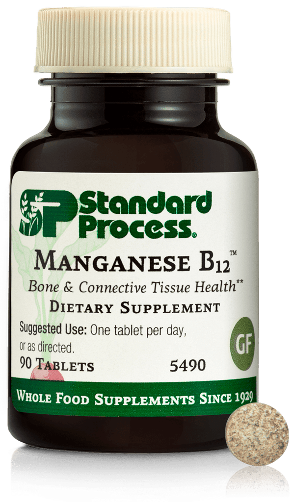 Standard Process Inc Vitamins & Supplements 90 Tablets Manganese B12™, 90 Tablets