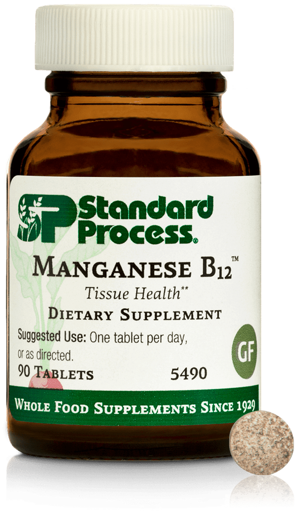 Standard Process Inc Vitamins & Supplements Manganese B12™, 90 Tablets