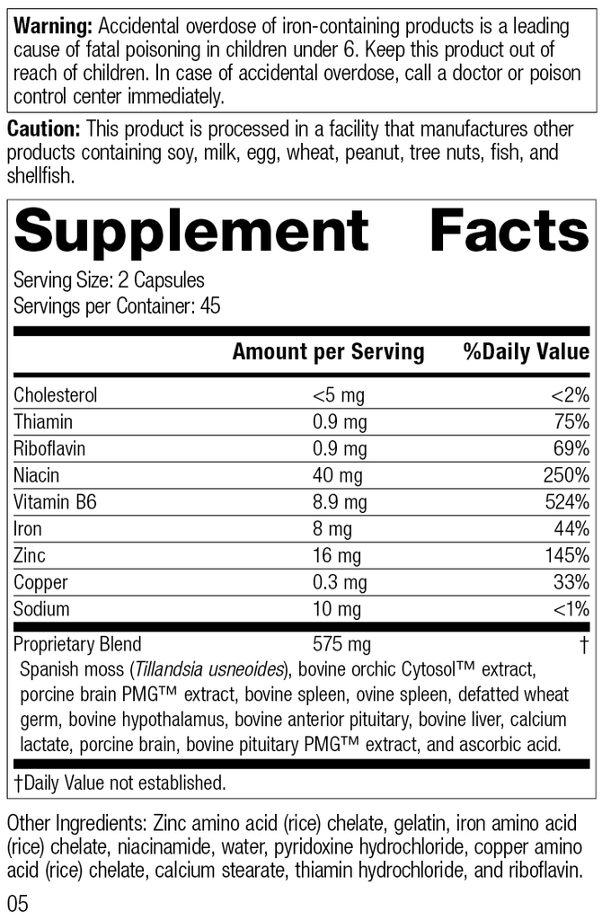 Standard Process Inc Vitamins & Supplements 90 Capsules Neuroplex®, 90 Capsules